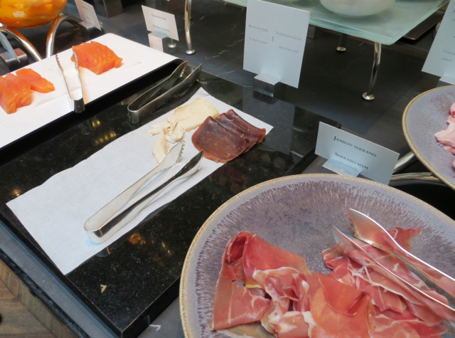 Park Hyatt Paris Breakfast Buffet - Serrano Ham and Cold Cuts