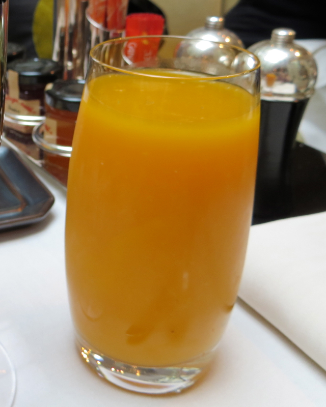 Park Hyatt Paris Breakfast Buffet Review - Mango Juice