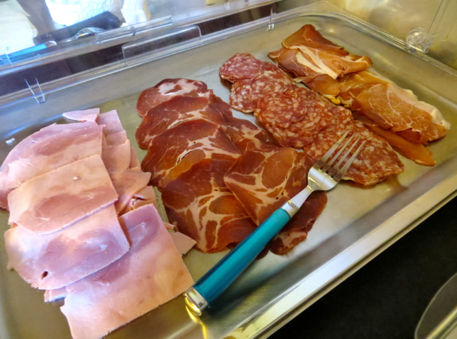 La Grande Eperviere Barcelonnette France Hotel Review - Breakfast Cold Cuts