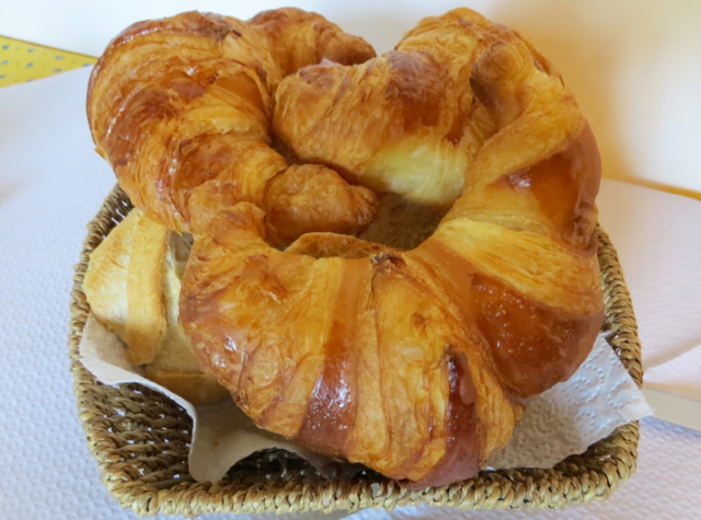 La Grande Eperviere Barcelonnette France Hotel Review - Breakfast Croissants