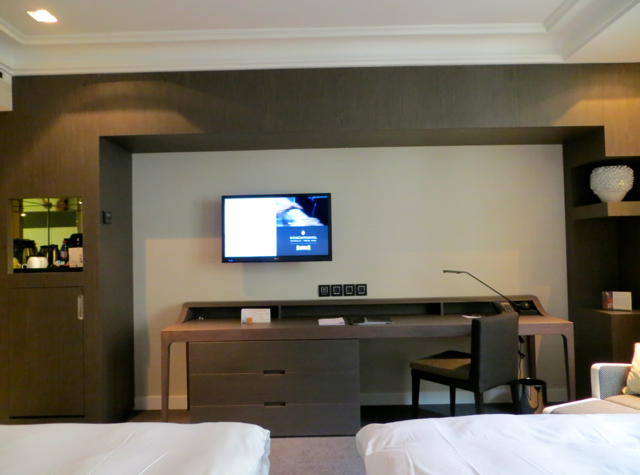 InterContinental Marseille Hotel Dieu Review - Deluxe Room Desk and TV