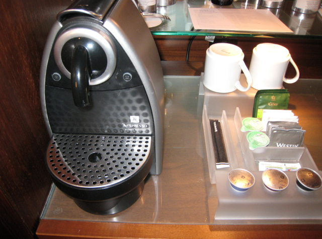 Westin Grand Frankfurt Hotel Review - Nespresso Machine