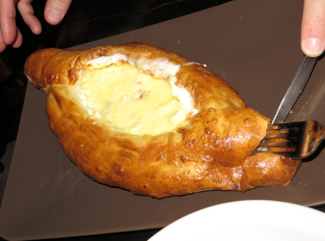 Oda House NYC Restaurant Review - Adjaruli Khachapuri