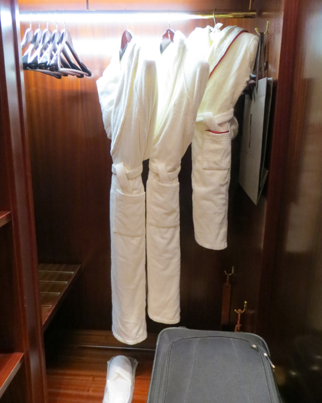 Hotel Fouquets Barriere Paris Hotel Review - Closet and Bathrobes