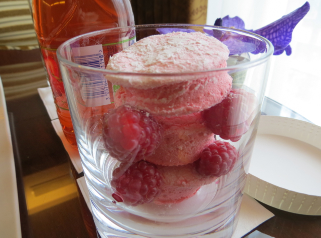 Hotel Fouquet's Barriere Paris Review - House-made Marshmallows with Fresh Raspberries