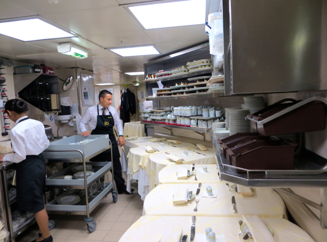 Four Seasons Paris Kitchen - Room Service Tables Being Prepared