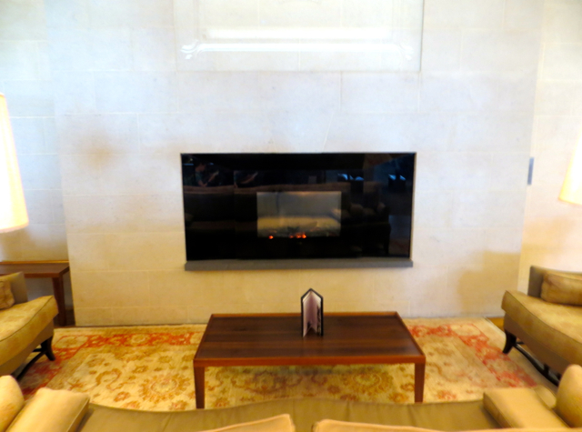 British Airways Concorde Room and Cabana Review - Fireplace