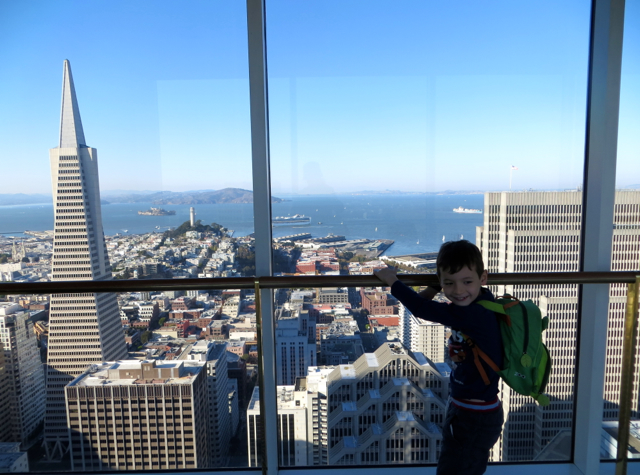 Mandarin Oriental San Francisco Hotel Review - View of Transamerica Pyramid from Skybridge