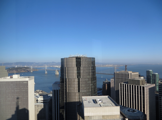 Mandarin Oriental San Francisco Hotel Review - View of Bay Bridge from Mandarin Bridge to Bridge Room