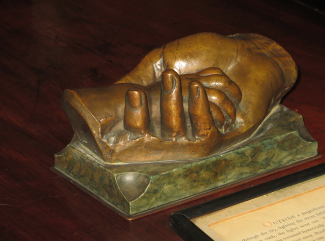 Players Club - Bronze of Edwin Booth's Hand with His Young Daughter's Hand