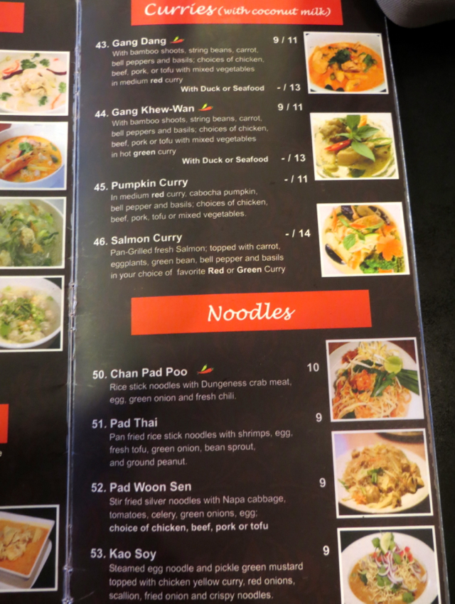 Thai House Express (House of Thai) San Francisco Restaurant Review - Menu of Curries and Noodles
