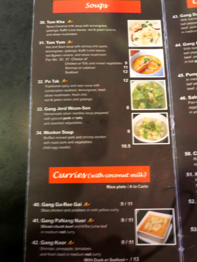 Thai House Express (House of Thai) San Francisco Menu - Soups and Curries