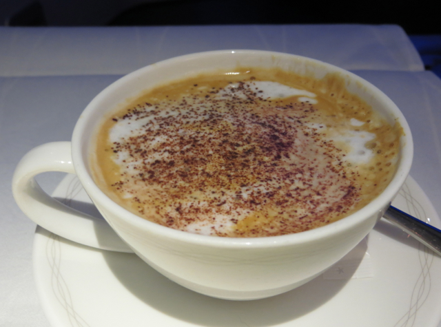 British Airways New First Class Review-Cappuccino