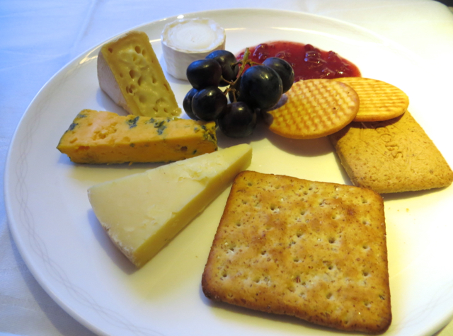 British Airways New First Class Review - Cheese Plate