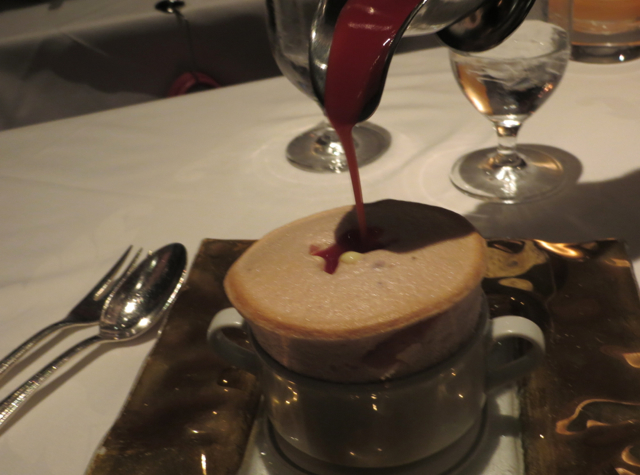 Review: Gary Danko, San Francisco: Strawberry Souffle with Strawberry Sauce