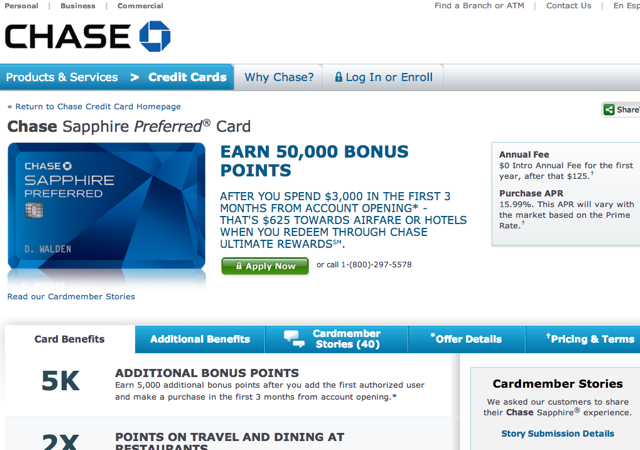 Chase Sapphire Preferred: Up to 55K Bonus Offer