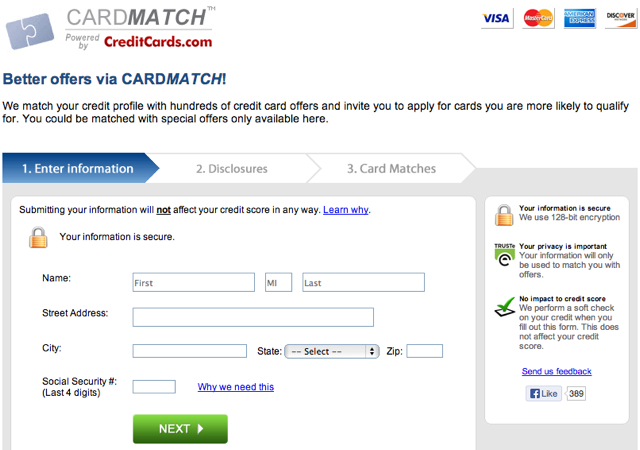 AMEX Platinum 100K Signup Bonus Offer via CardMatch Tool