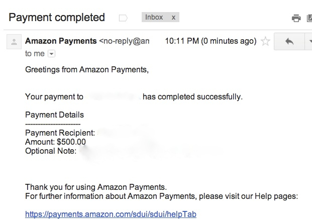 Amazon Payments: Cash Out Gift Cards Bought to Meet Minimum Spend