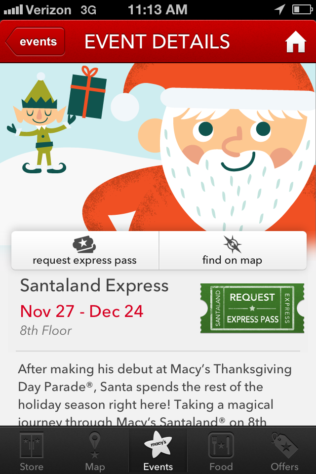 Macy's Santaland NYC 2013 with Express Pass