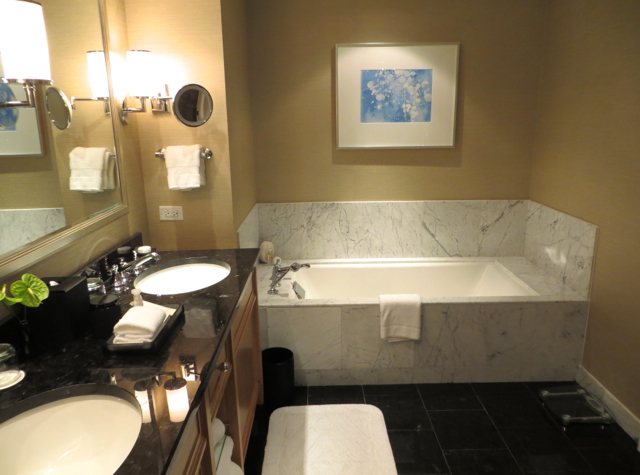 Four Seasons Boston State Suite Review - Marble Bathtub