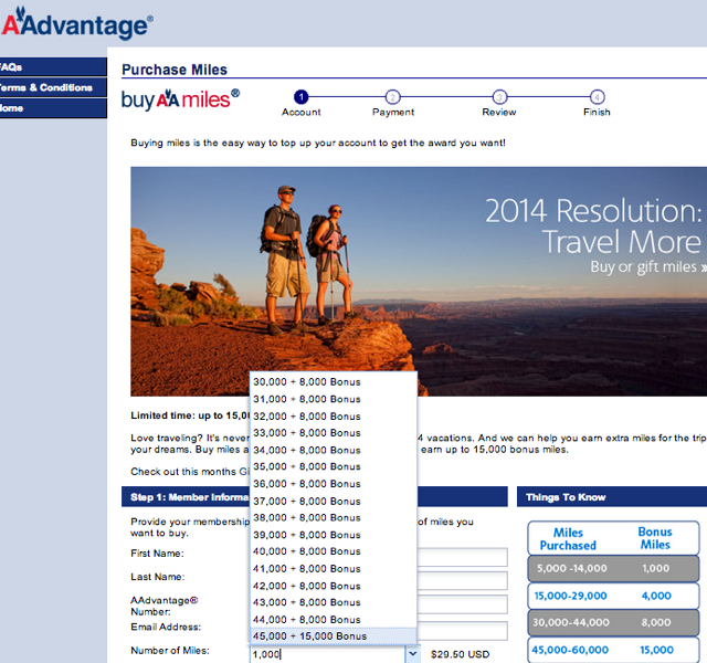 Worth It to Buy AA Miles or US Airways Miles with a Bonus?