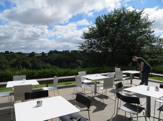 Rosslyn Chapel Coffee Shop Terrace with View of Roslin Glen