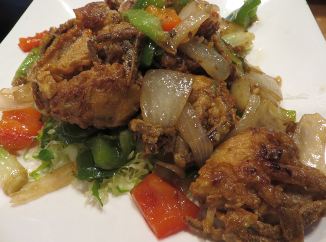Ninh Kieu NYC Restaurant Review - Fried Softshell Crab with Vegetables