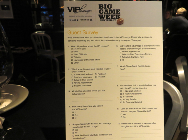 Chase VIP Lounge NYC for Super Bowl Week