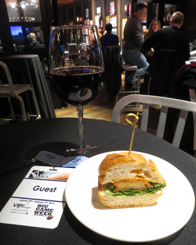 Chase VIP Lounge NYC for Super Bowl Week - Drink Tickets, Wine and Sandwich