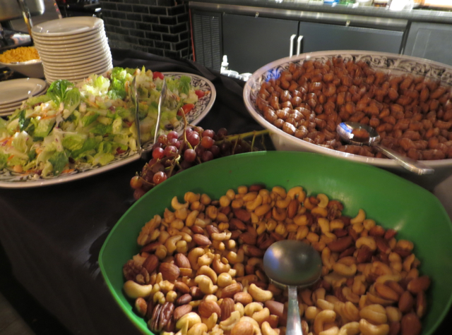 Chase VIP Lounge NYC for United Card holders - Salad and Mixed Nuts