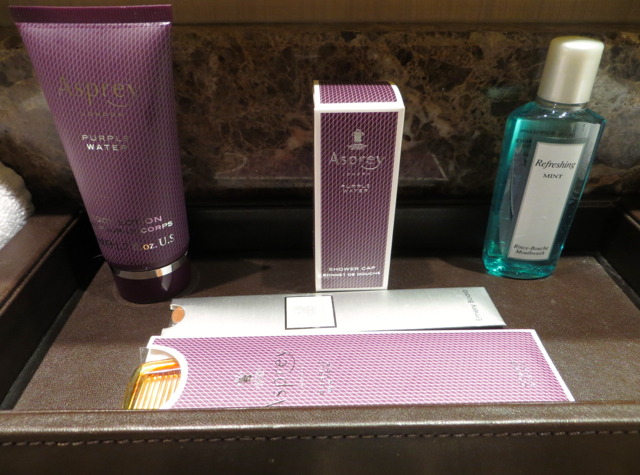 Ritz-Carlton Denver Hotel Review - Asprey of London Moisturizer, Comb