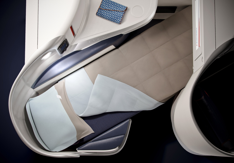 Air France New Business Class Flat Bed Seat