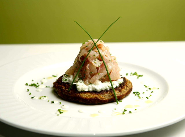 NYC Restaurant Week Winter 2014 - Where to Go - Telepan House Smoked Brook Trout on Blini