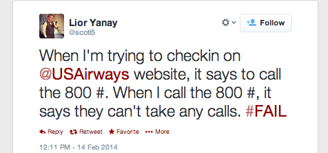 US Airways Call Center Fail