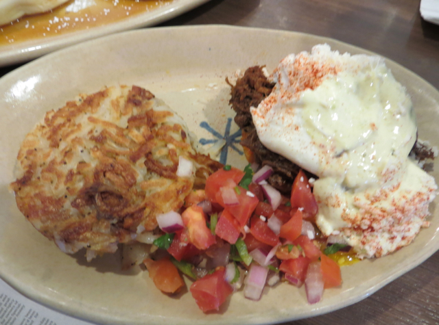 Snooze Restaurant Review Denver - Chilaquiles Benedict