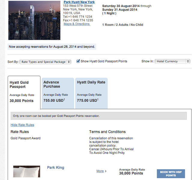 Park Hyatt New York Available for Virtuoso and Points Award Bookings