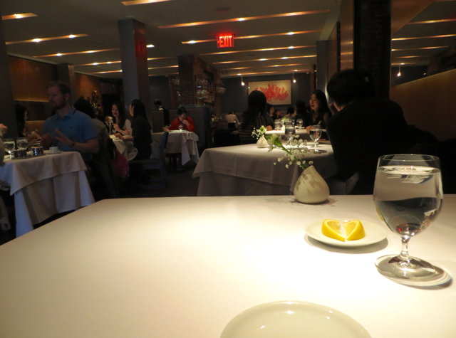 Dovetail NYC Restaurant Week Mene and Review - Restaurant