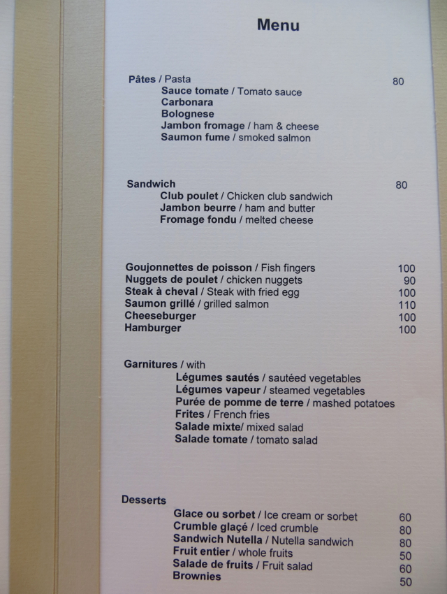 Amanjena Kids Menu