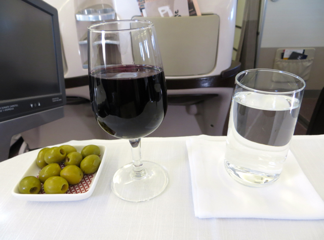 Iberia Business Class A340-600 Review - Wine and Olives