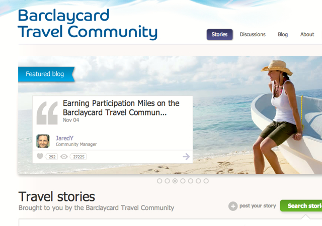 Barclays Arrival Travel Community: Earn More Miles to Redeem for Travel