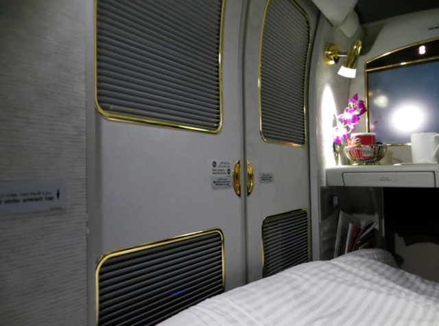 Emirates First Class A380 Review - Suite Doors Closed