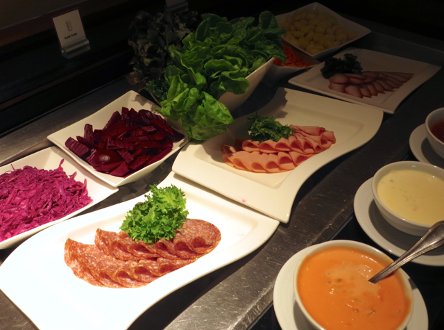 Novotel Bangkok Airport Hotel Executive Lounge Breakfast Meats