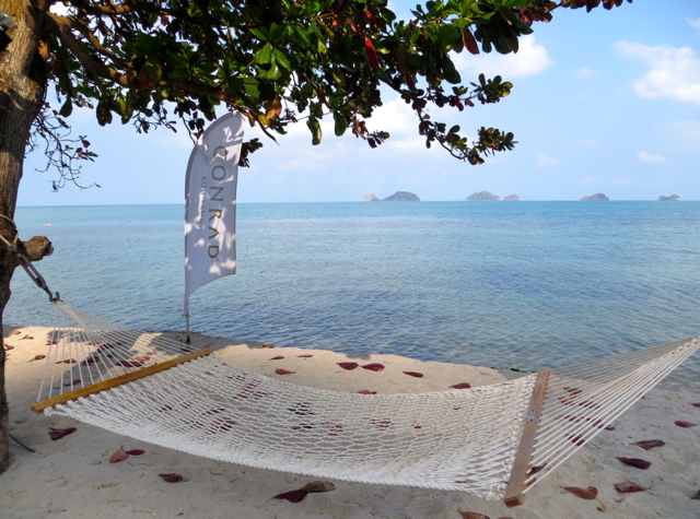 Conrad Koh Samui Review - Hammock at the Beach