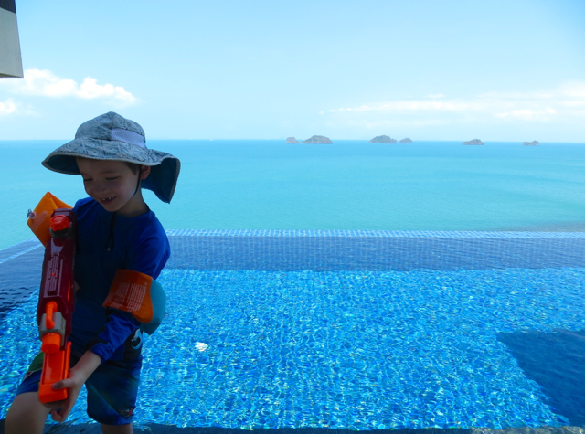 Conrad Koh Samui Review - Preparing for a Water Fight in the Infinity Pool