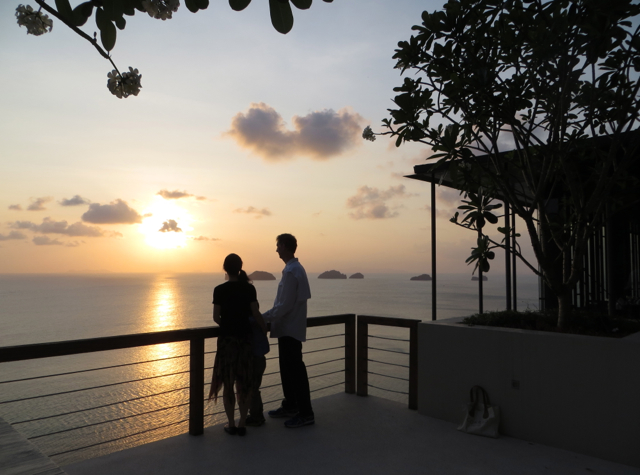 Enjoying the Sunset at Jahn, Conrad Koh Samui