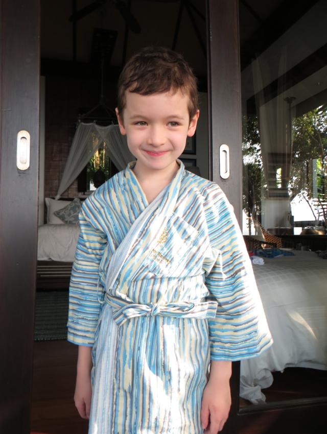 Four Seasons Koh Samui Review - Kids Bathrobe