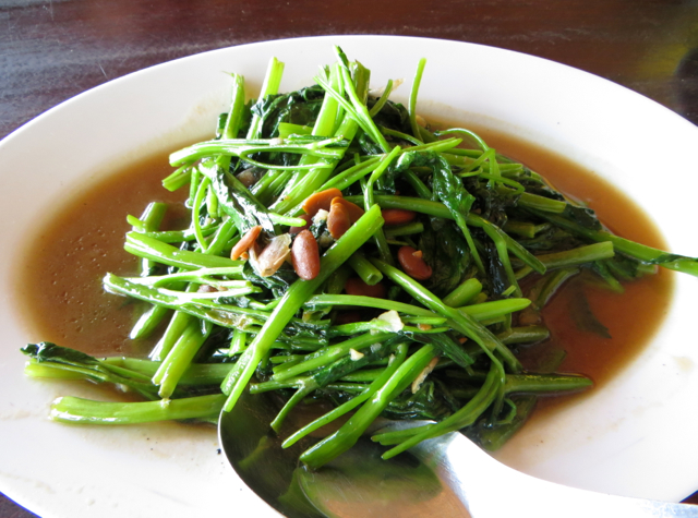 Takho Bangpo Seafood Koh Samui - Stir Fried Morning Glory