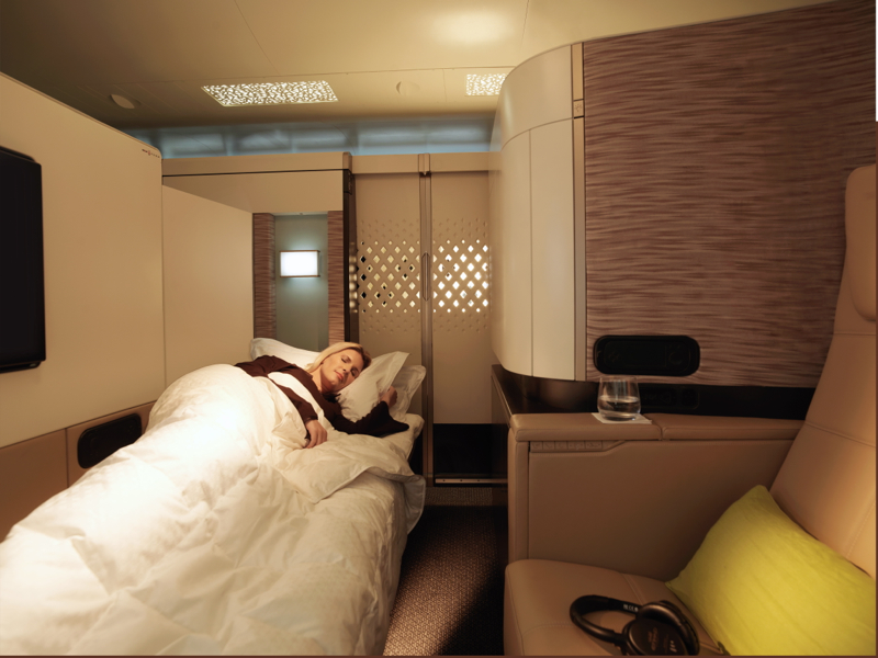 Etihad A380 First Apartment Bed