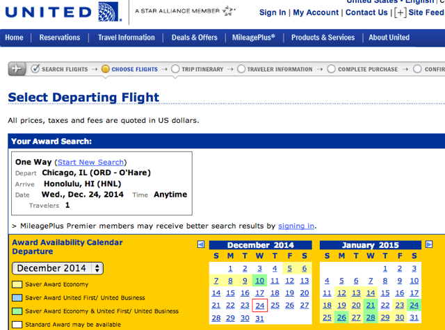 Hawaii Vacation for Christmas and New Year's? Poor Award Availability