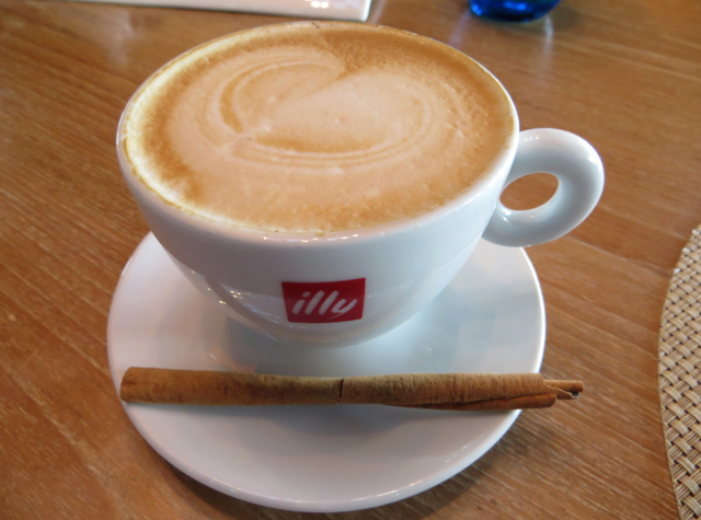 W Koh Samui Breakfast and Kitchen Table Review - Illy Cappucino